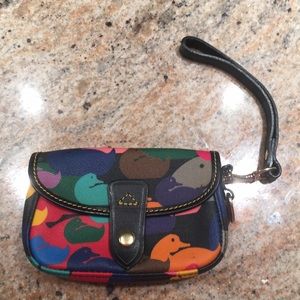 Dooney  & Bourke Colorful Dutch Wristlet Clutch